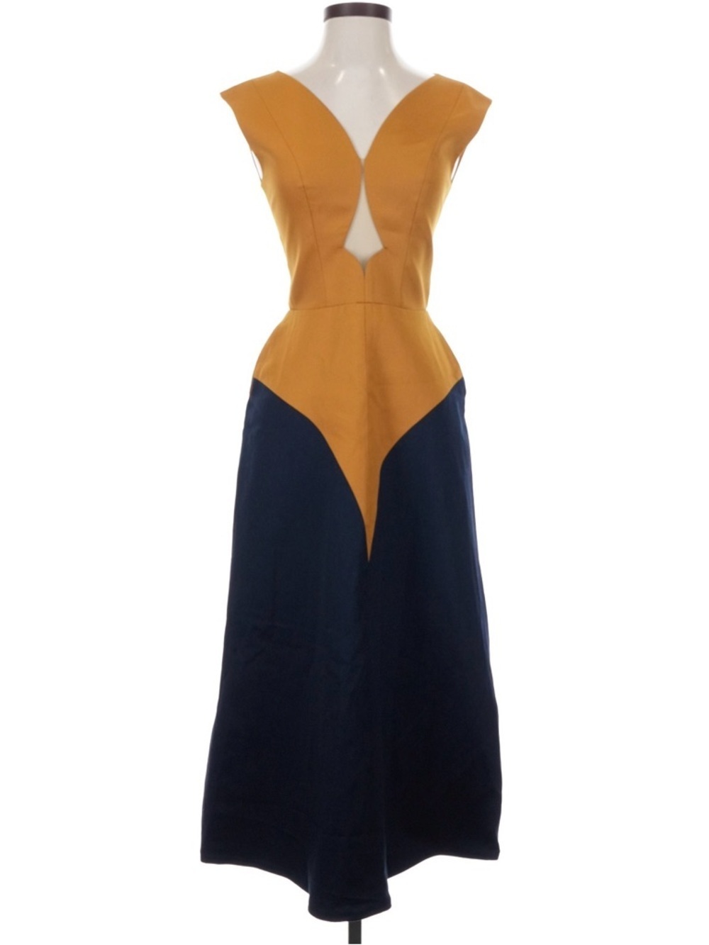 PEGGY HARTANTO Sculptural Avant-Garde Dramatic Colorblock Dress Size Small NWT